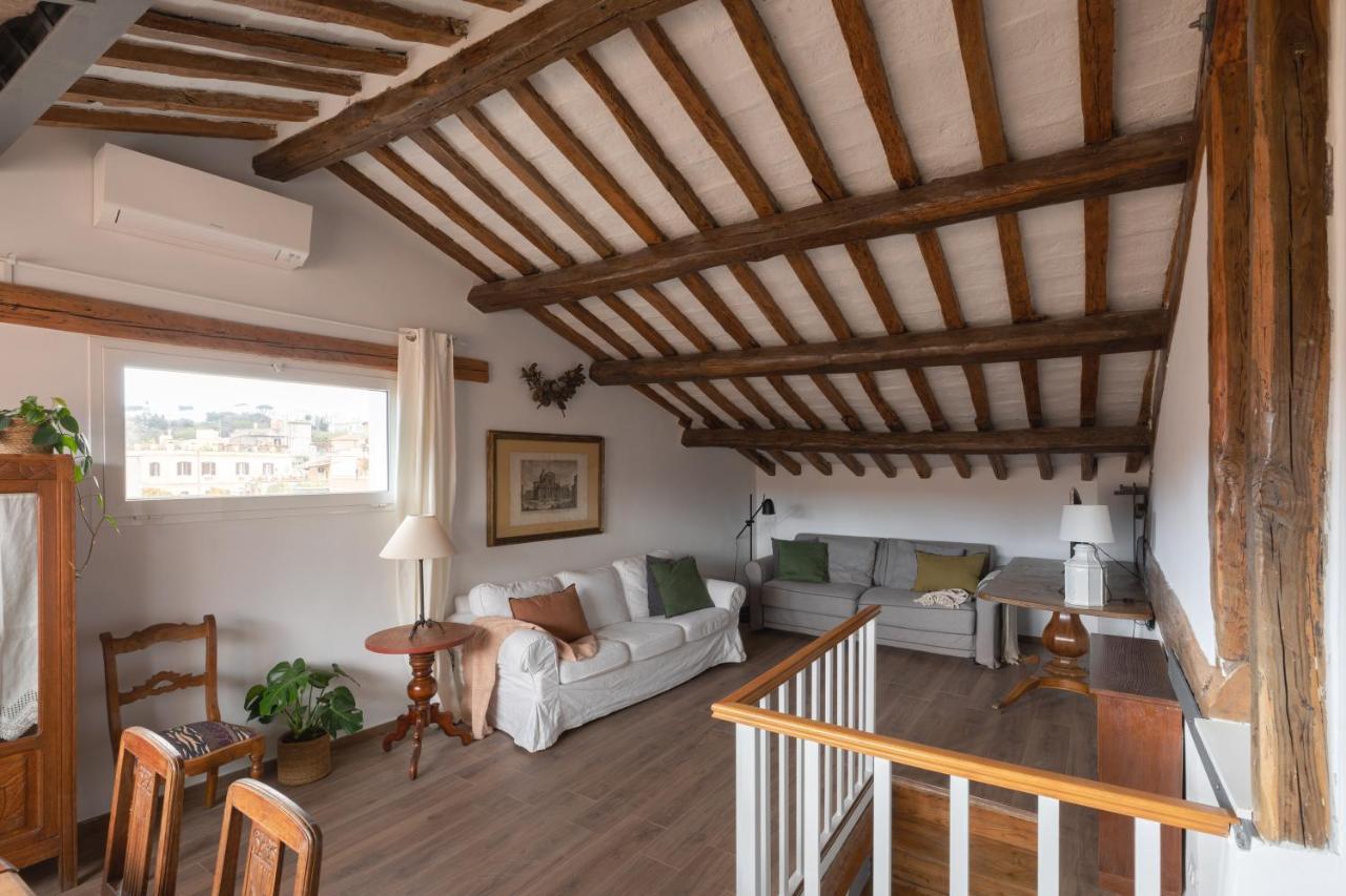 Amazing Penthouse With Terrace And Rooftop In Trastevere Rome Luaran gambar